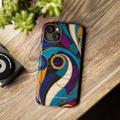 Vintage Vortex Harmony iPhone 15 - Tough Phone Case