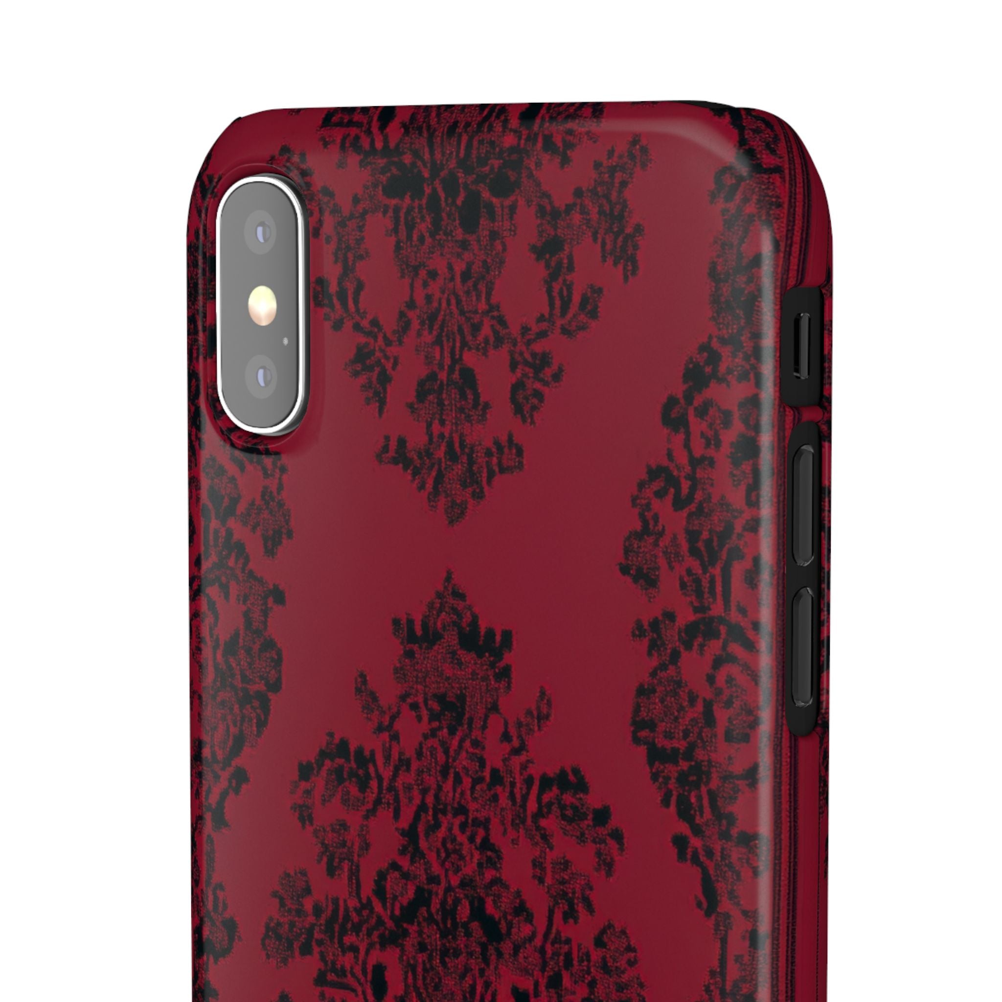 Gothic Crimson Elegance  iPhone X - Slim Phone Case