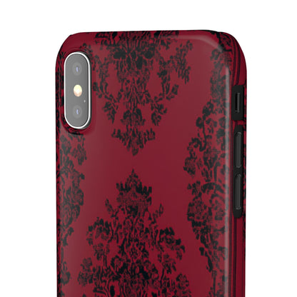 Gothic Crimson Elegance  iPhone X - Slim Phone Case