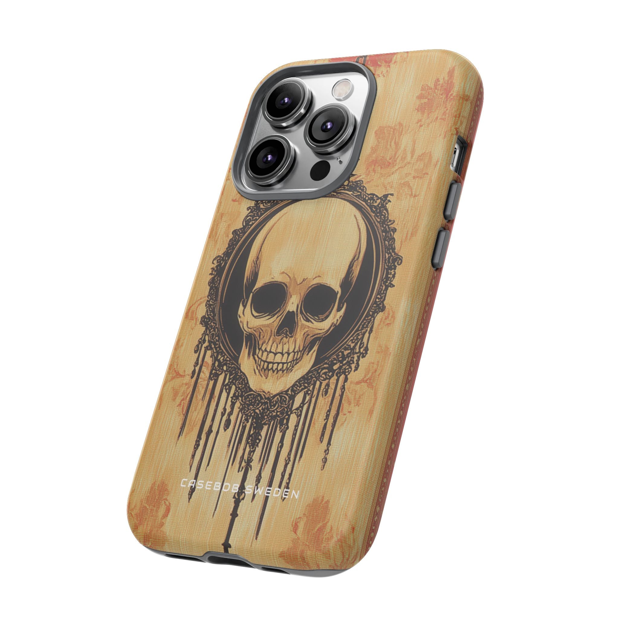 Gothic Skull Elegance iPhone 14 - Tough Phone Case