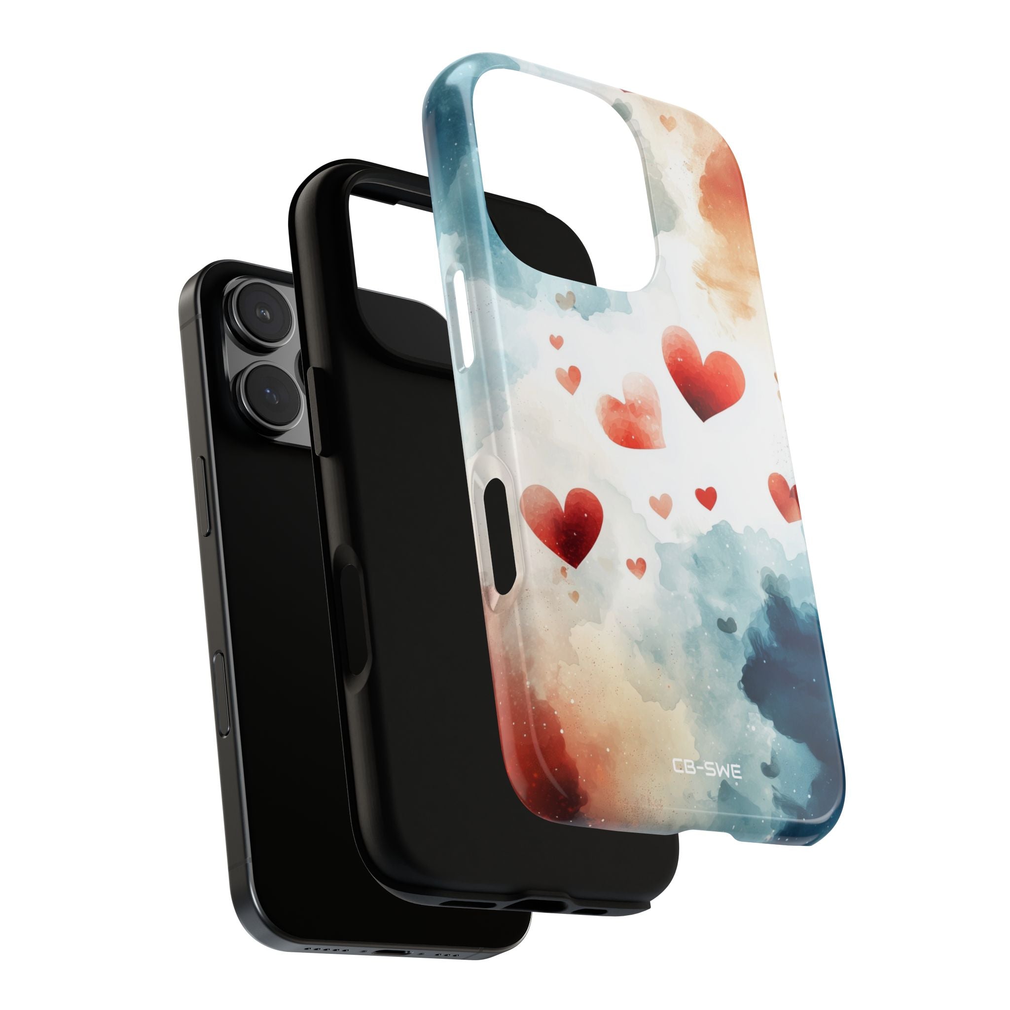 Floating Hearts Dance - iPhone Case