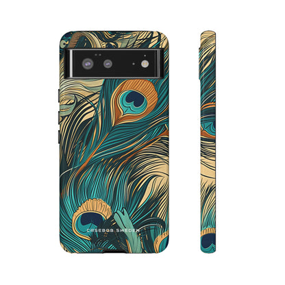 Art Nouveau Peacock Elegance Google Pixel 6 - Tough Phone Case