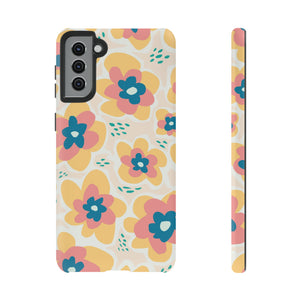 Yellow Happy Flower - Protective Phone Case