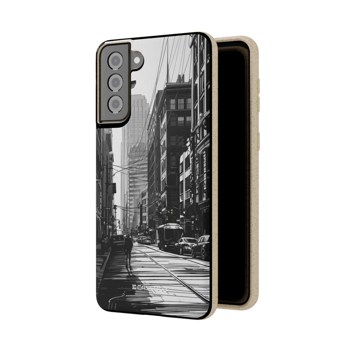 Noir Urban Serenity | Biodegradable Phone Case