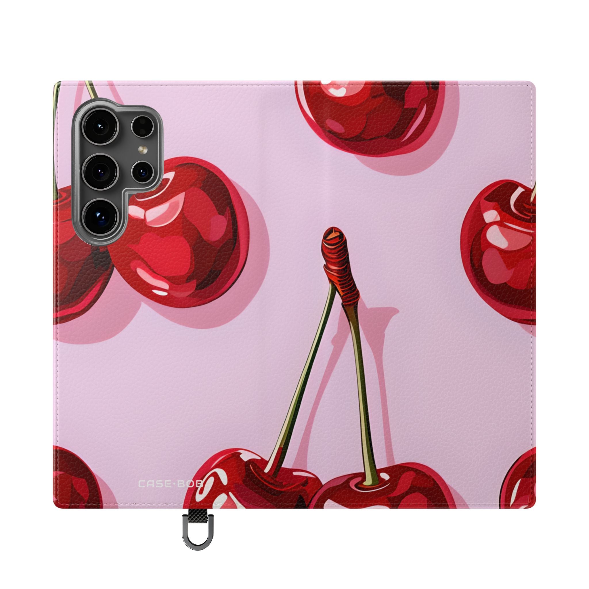 Glossy Cherry Glow - Samsung S24 Ultra Case - Wallet