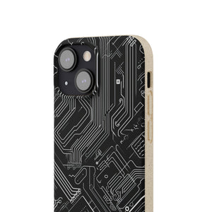 Cyber Circuitry Art | Biodegradable Phone Case