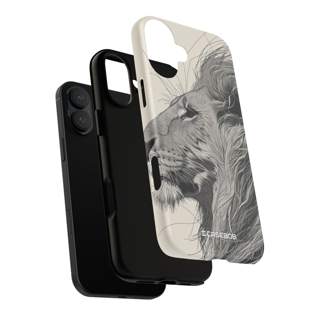 Majestic Lion: Grayscale Elegance - for iPhone 16