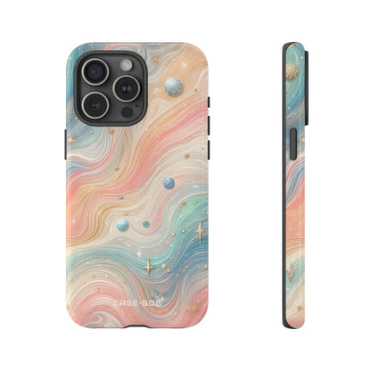 Iridescent Swirls iPhone 15 Pro Max Case - Tough