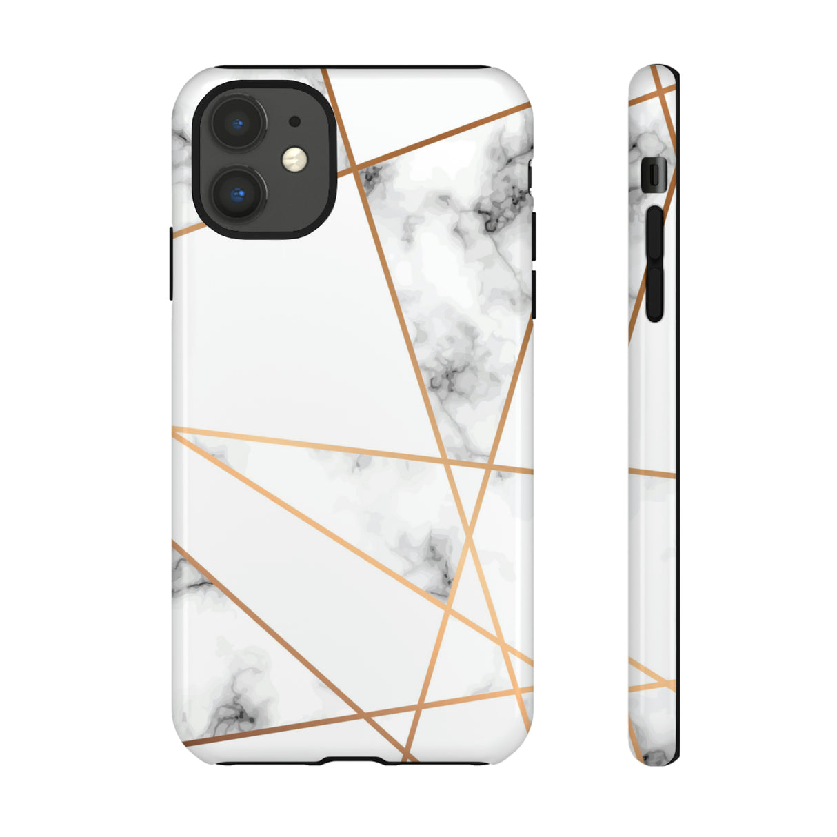 Marble Geometric - Protective Phone Case