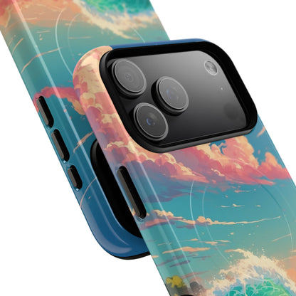 Turquoise Curl iPhone 17 Pro Max Case - Tough+