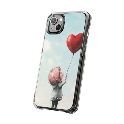 Heart Balloon Glow iPhone 14 Plus Case - Impact