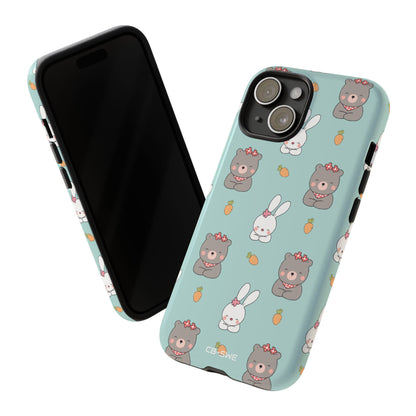 Bunnies Gather Carrots - iPhone Case