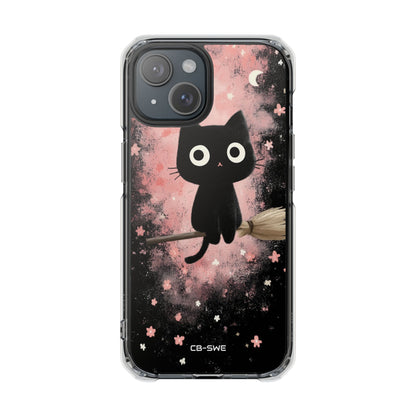 Whimsical Cat Soars iPhone Case - Impact