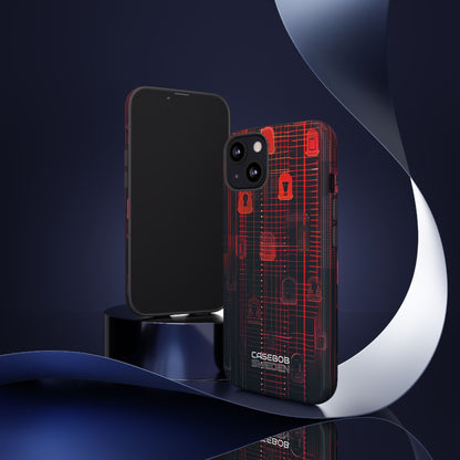 Cyber Locks Grid iPhone 13 - Tough