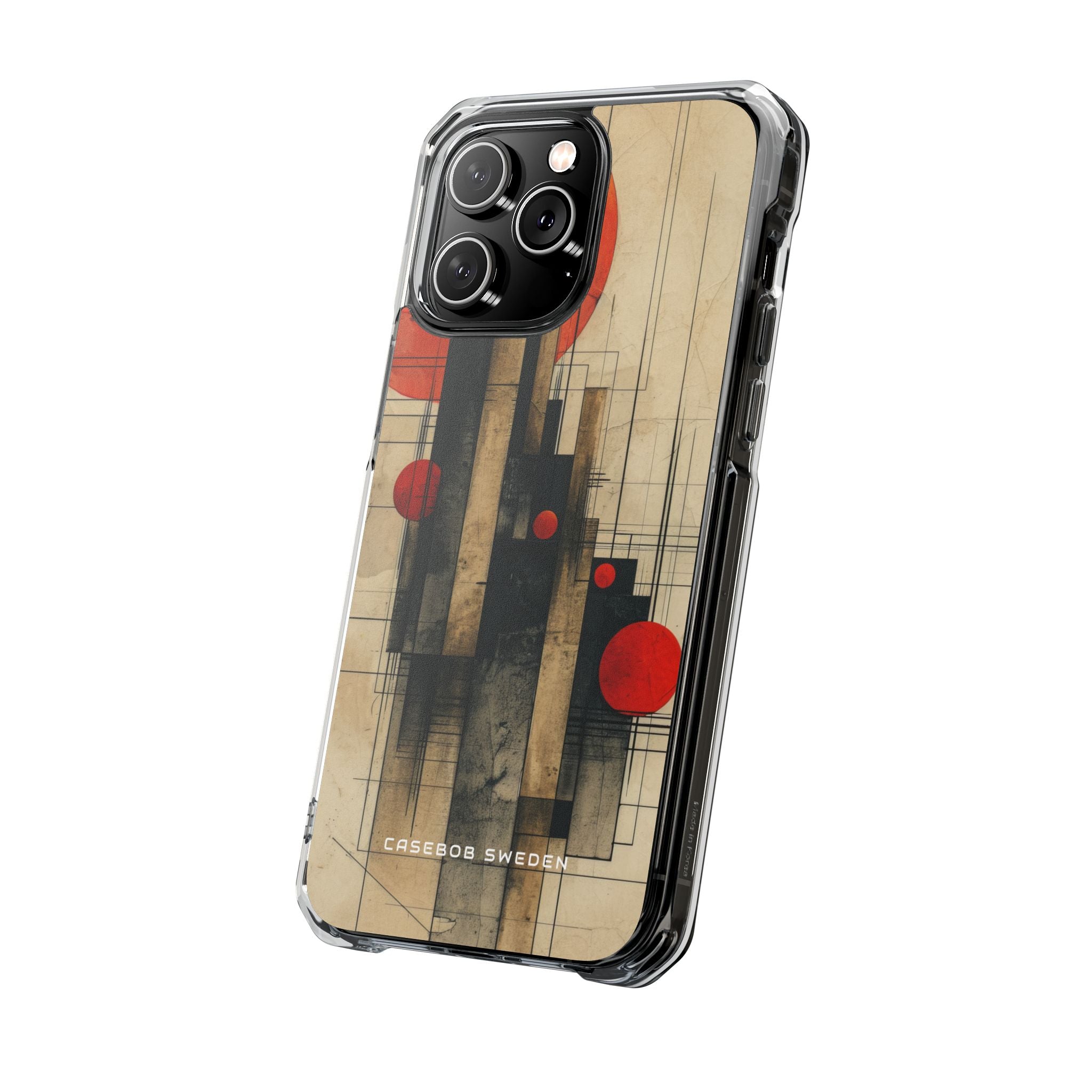 Vintage Geometric Harmony iPhone 14 - Clear Impact Phone Case