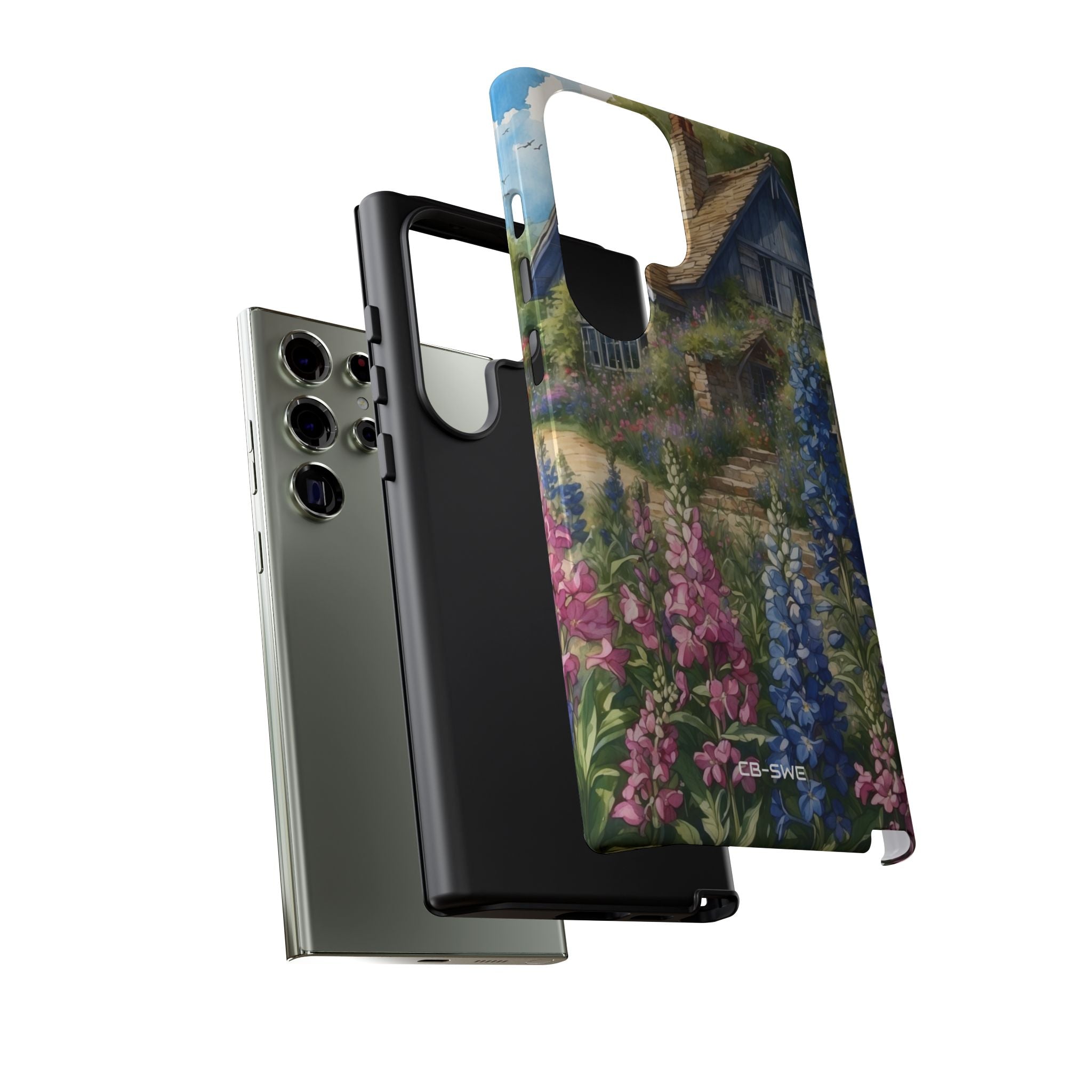 Cottage Surrounded Blossoms - Samsung Case