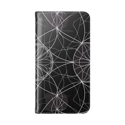 Valkoinen Mandala Säde - Samsung S23+ Case - Lompakko