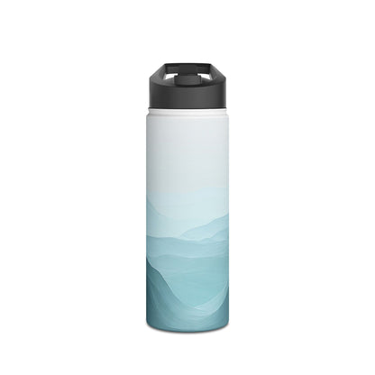 Teal Ridge Layers - Stainless Steel Water Bottle