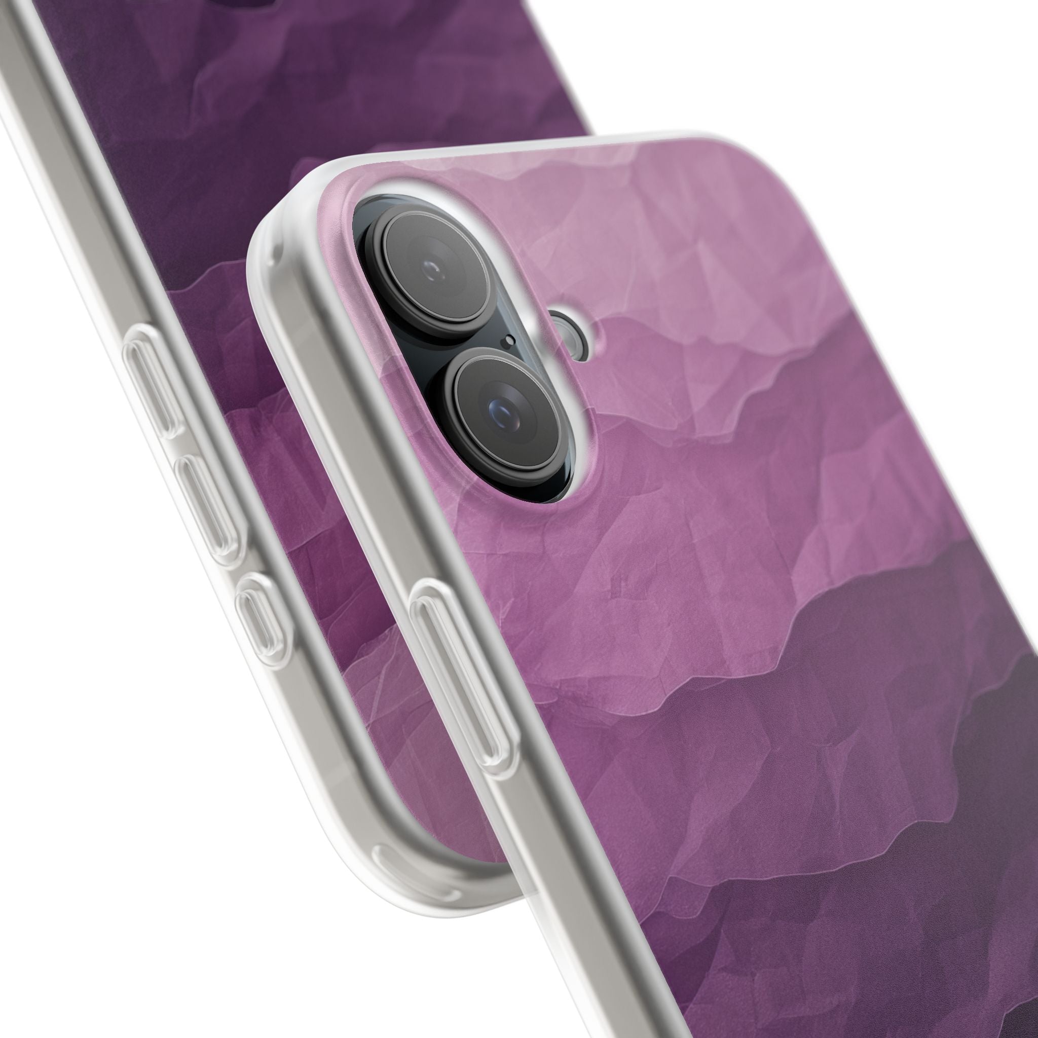 Purple Wave Layers iPhone 16 Plus Case - Soft