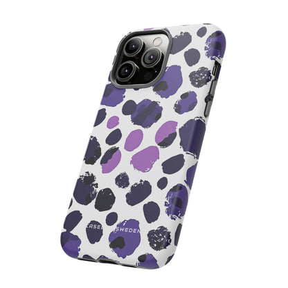 Purple Inkblots iPhone 14 - Tough Phone Case