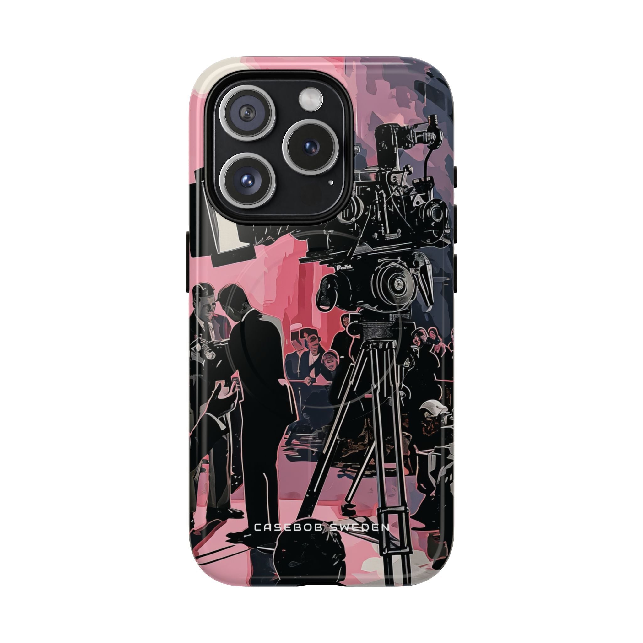 Retro Cinematic Spotlight iPhone 15 | Tough+ Phone Case