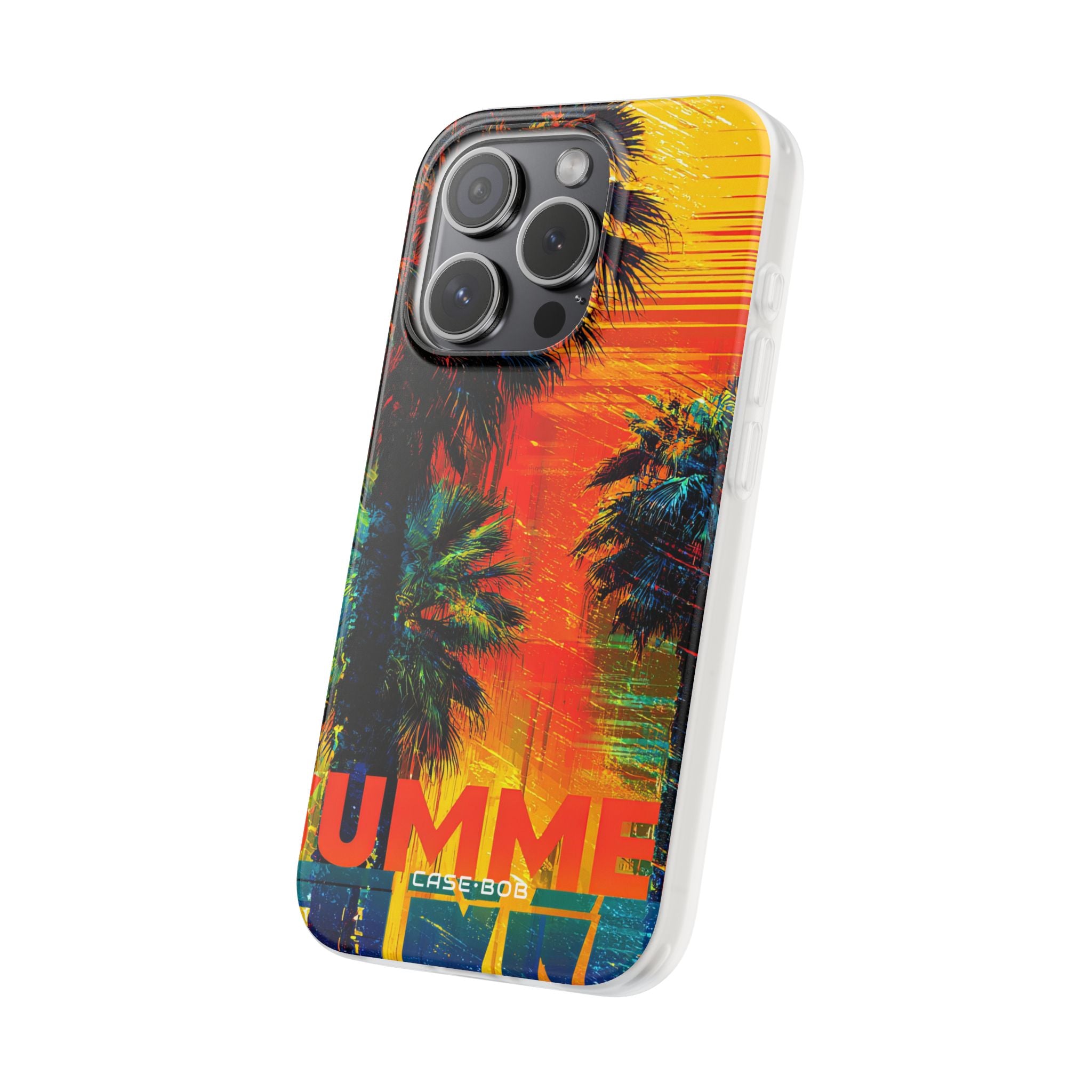 Tropical Sunburst iPhone 15 Pro Case - Soft