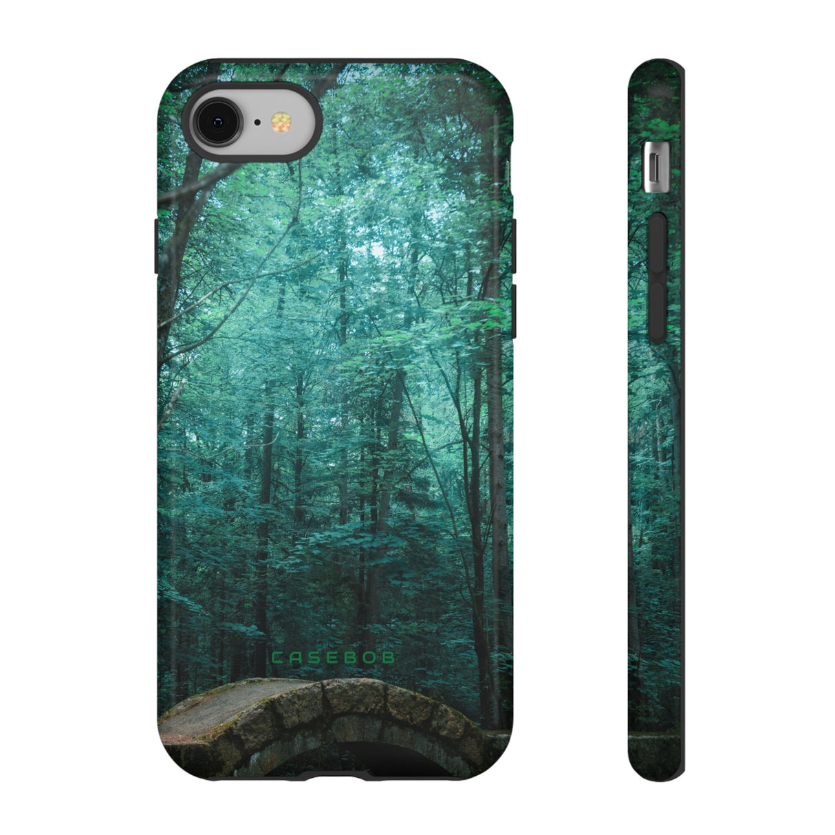 Mystical Forest with Stone Bridge - Protective Phone Case