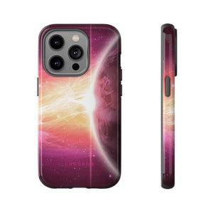 Purple Planets in Space - Protective Phone Case