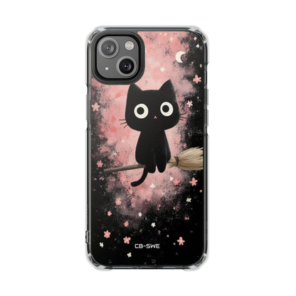 Whimsical Cat Soars iPhone Case - Impact