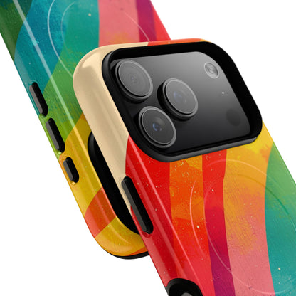 Textured Rainbow Arc iPhone 17 Pro Case - Tough+