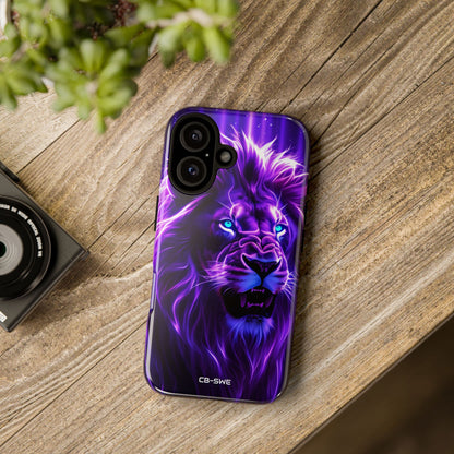 Neon Lion Majesty - iPhone Case