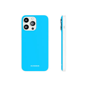 Vivid Sky Blue | Phone Case for iPhone (Flexible Case)