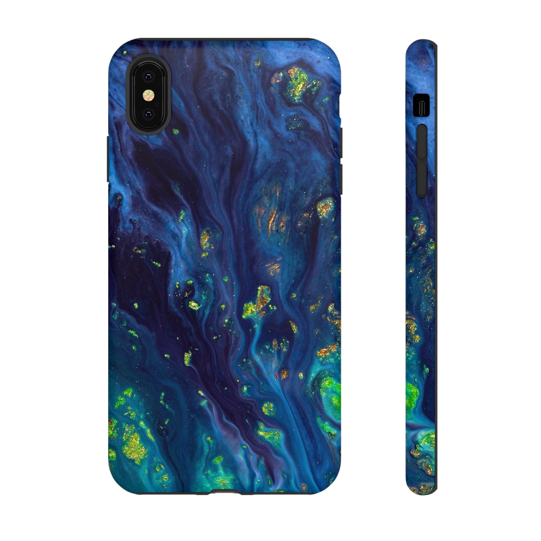 Green Opal Ink Art iPhone Case (Protective) iPhone XS MAX Matte Phone Case