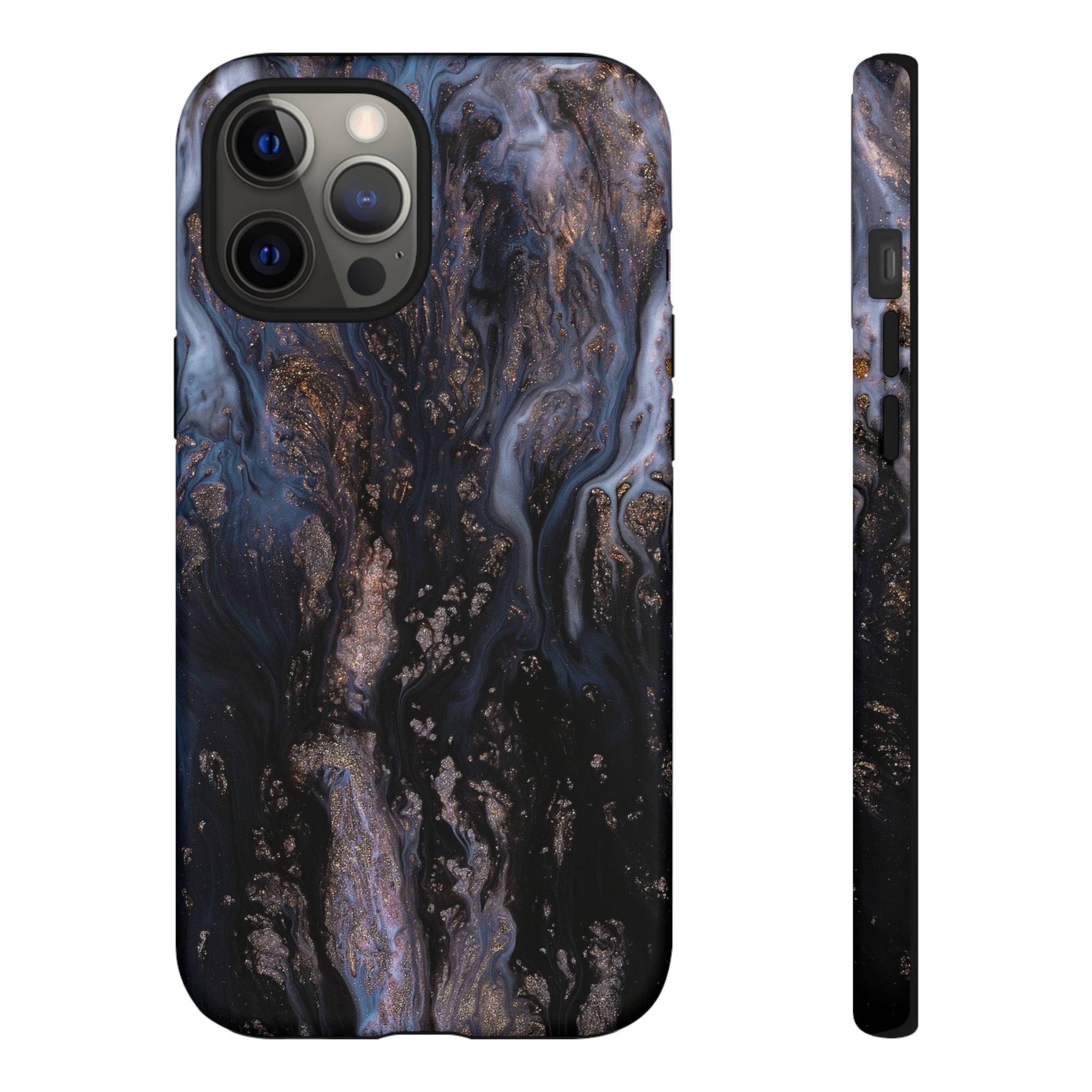 Blue River Ink Art iPhone Case (Protective) iPhone 12 Pro Max Matte Phone Case