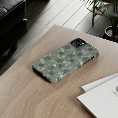 Jungle Green Leaf - Protective Phone Case