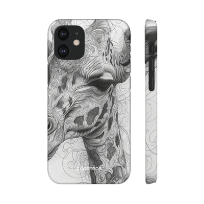 Monochrome Giraffe | Slim Phone Case for iPhone