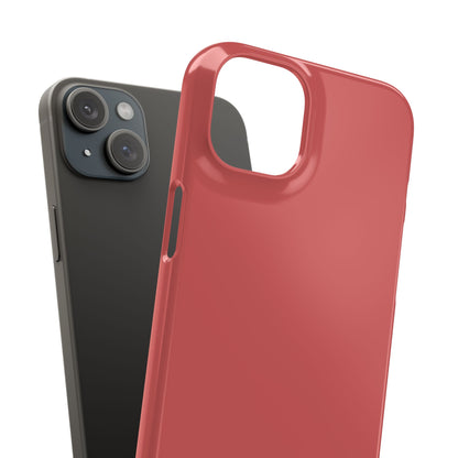 Indian Red iPhone 15 - Slim Phone Case