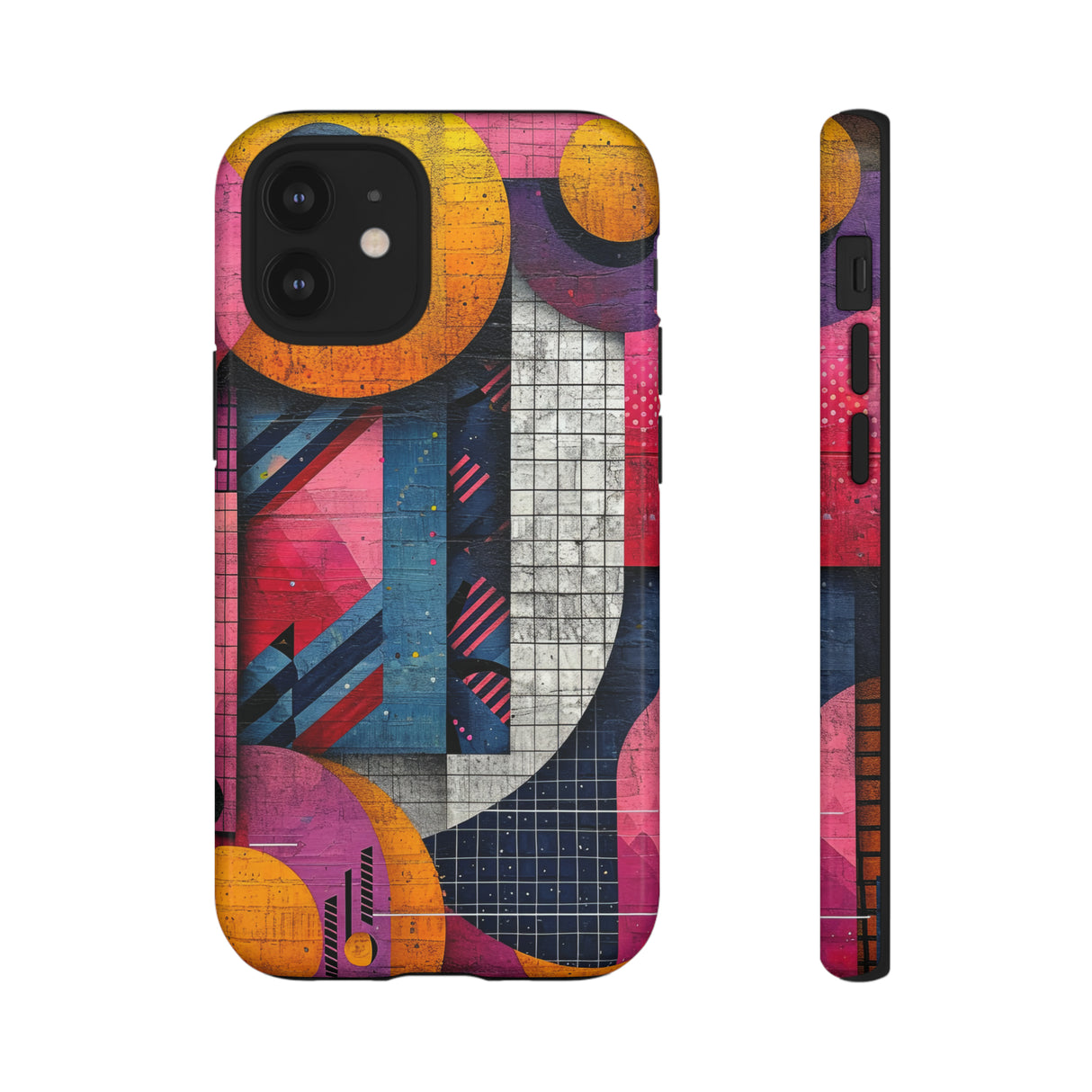 Lively Neon Geometry - Protective Phone Case