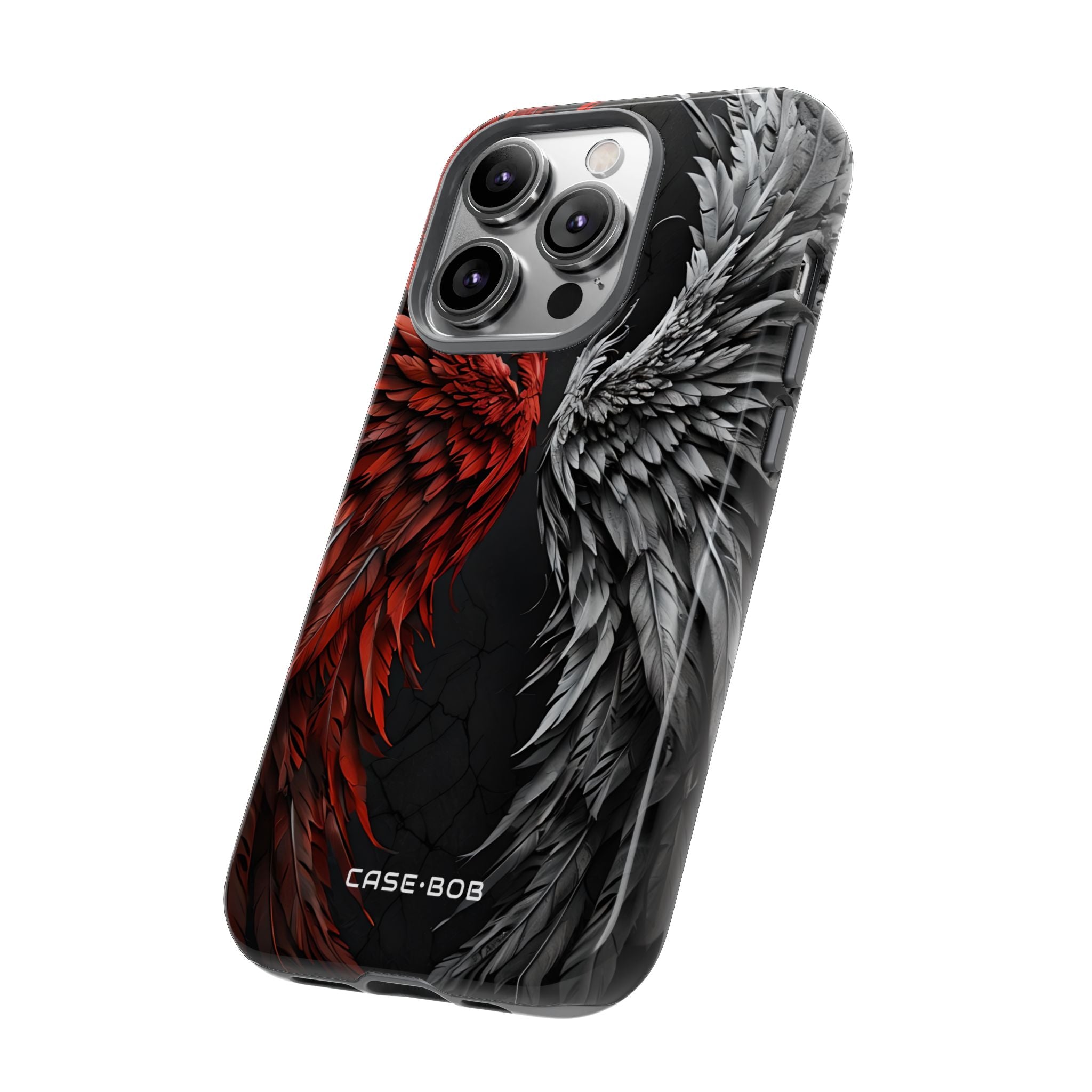 Crimson White Wings iPhone 14 Pro Case - Tough