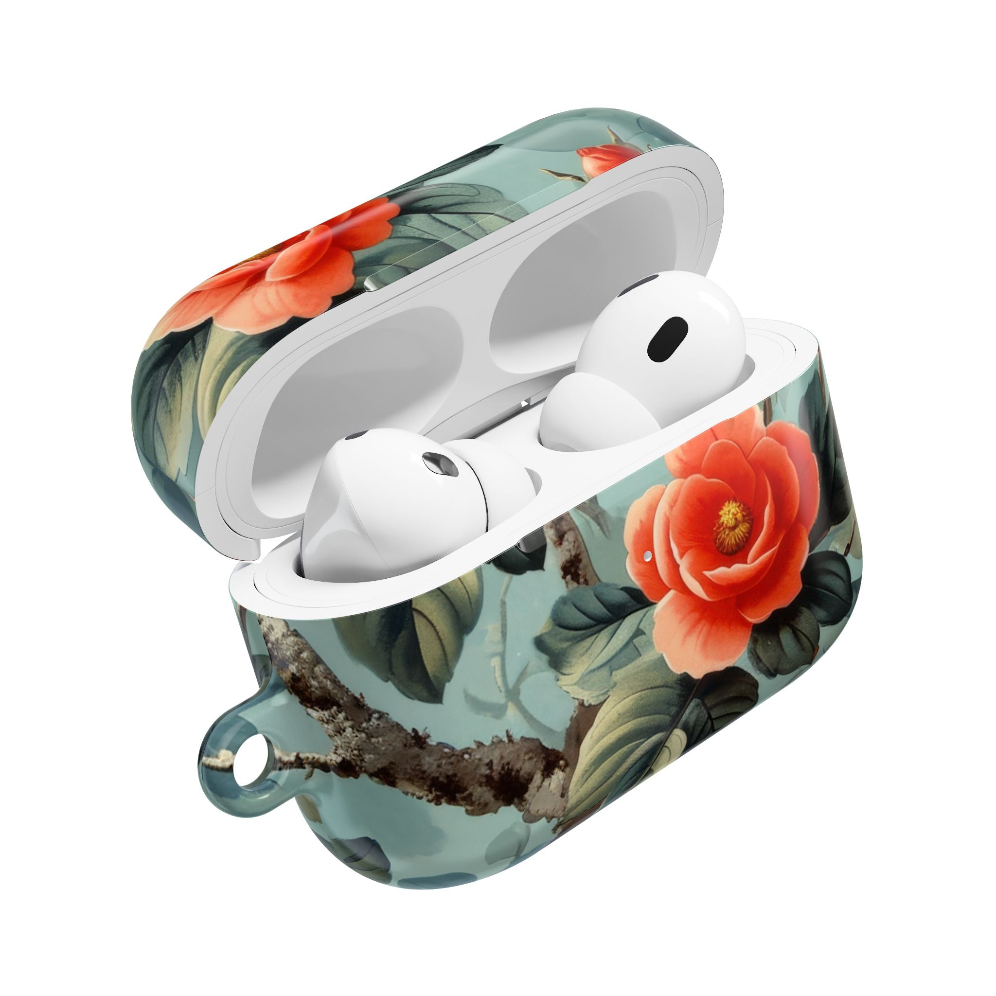 Pink Camellia - AirPods Case