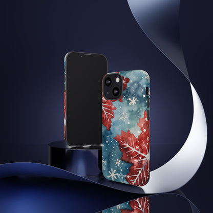 Winter Leaves Dance - iPhone Case