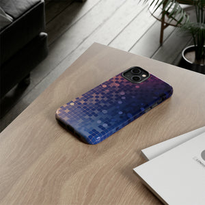 Azure Square: Blue Gradient - Protective Phone Case