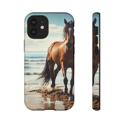 Horse Gallops Shoreline - iPhone Case