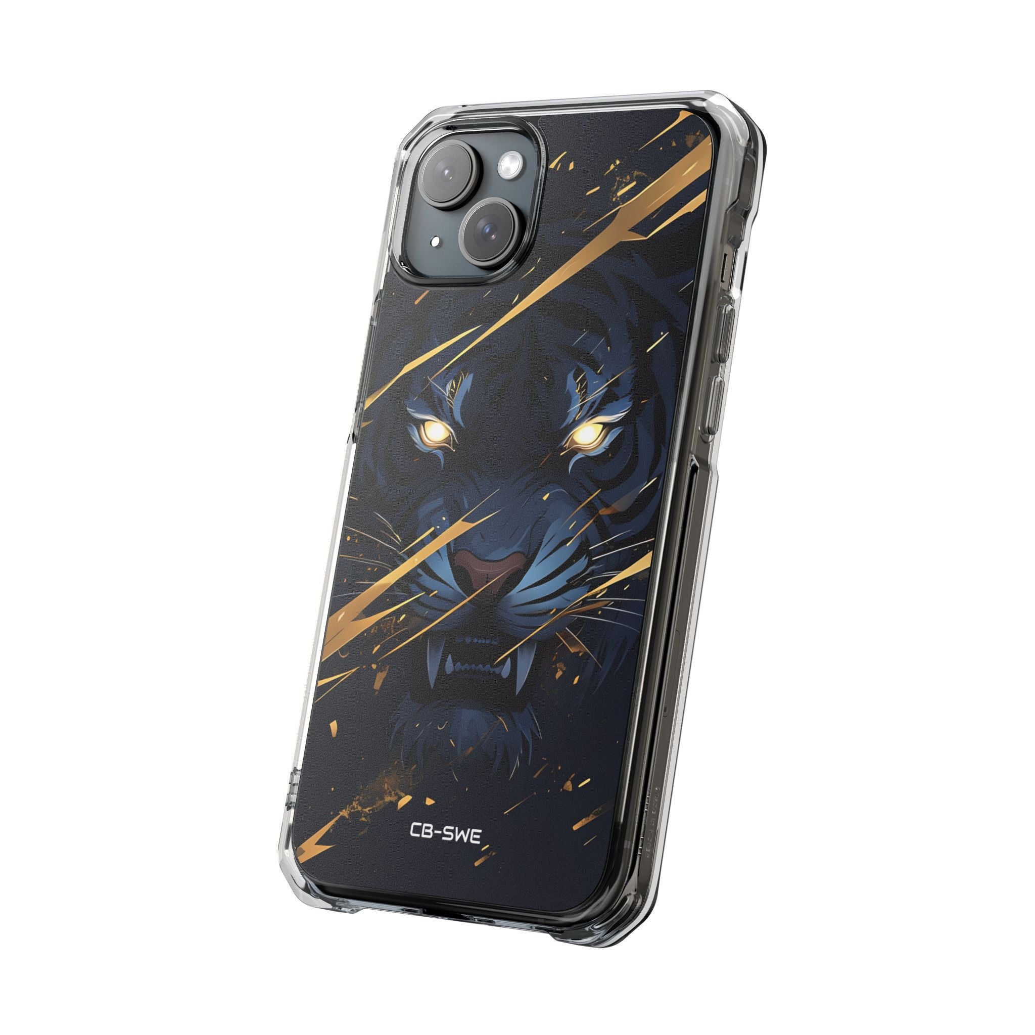 Tiger's Glowing Gaze iPhone Case - Impact
