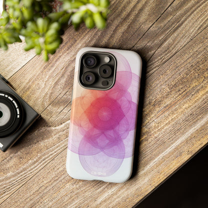 Radiant Circles Expand - iPhone Case