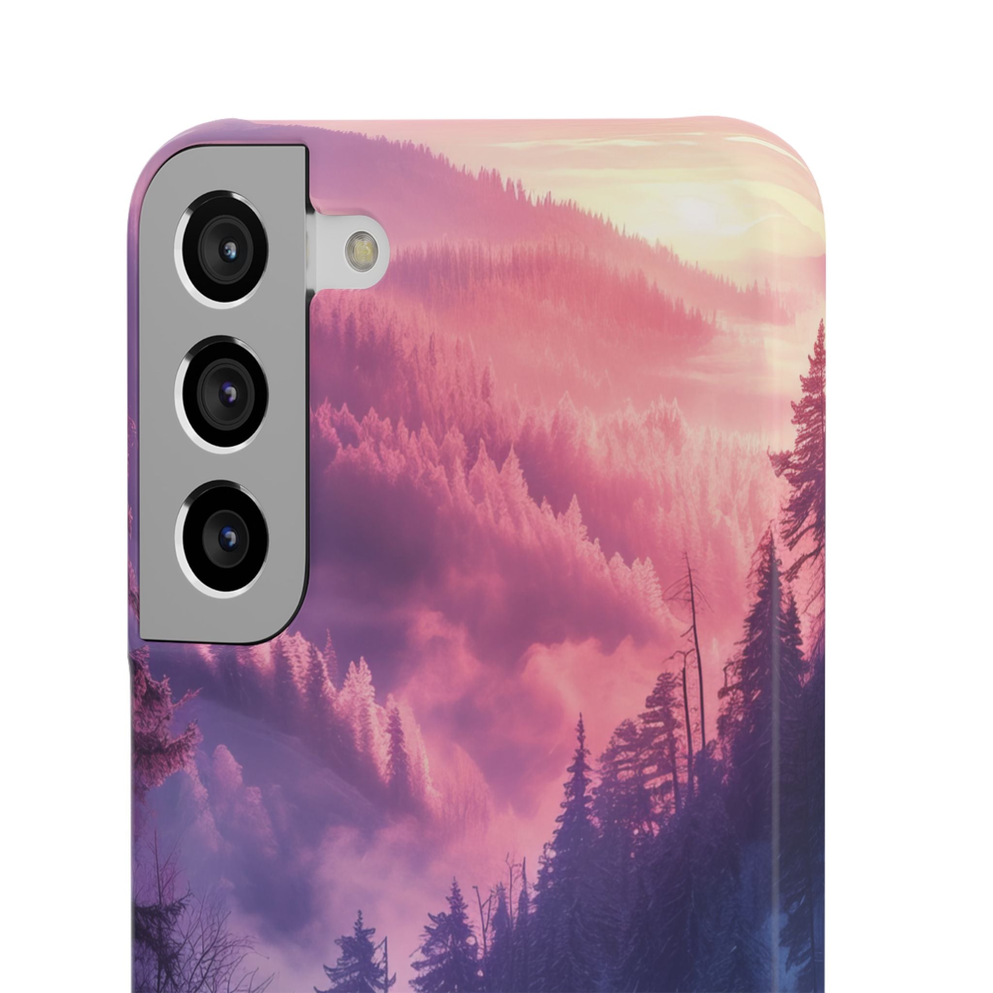 Misty Forest Serenity - Slim Samsung S22 Phone Case