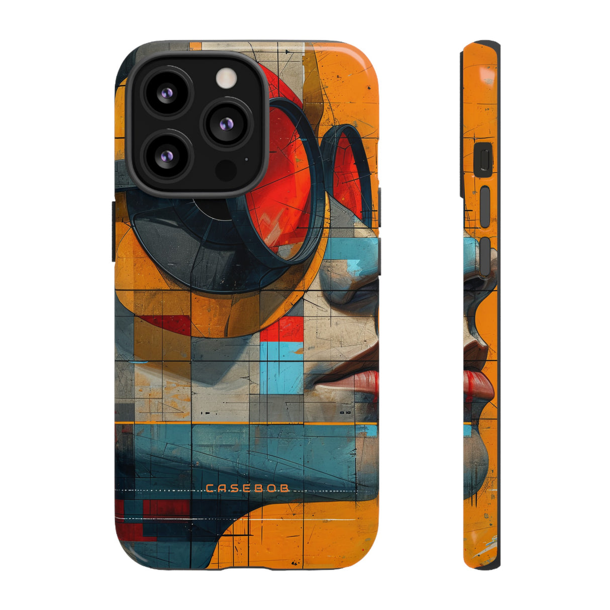 Cartoon Geometry Fusion - Protective Phone Case