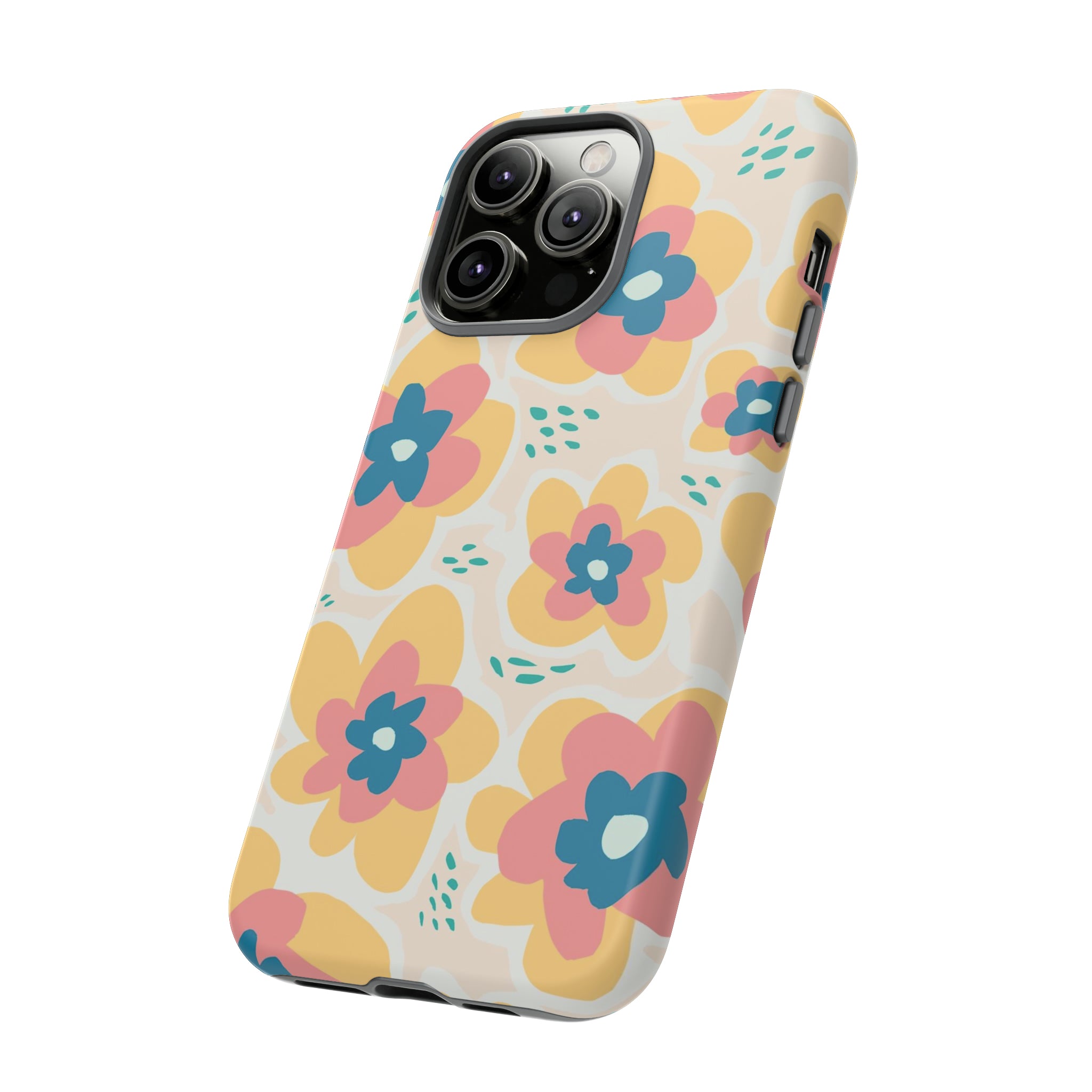 Yellow Happy Flower - Protective Phone Case