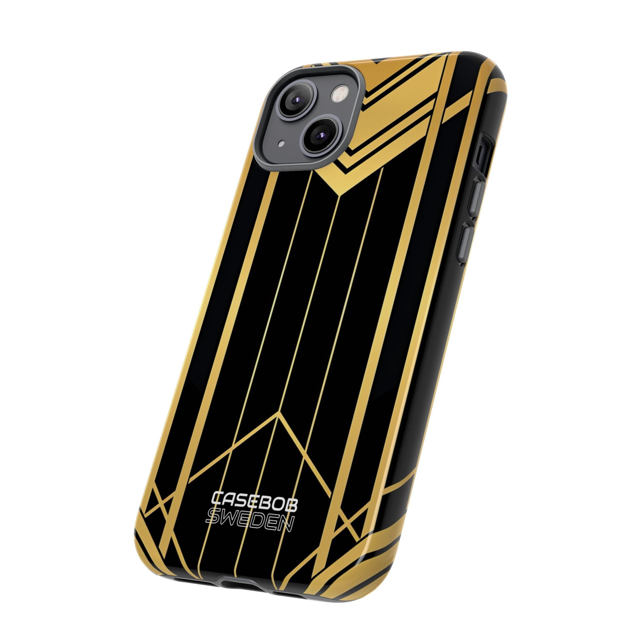 Golden Geometric Symphony iPhone 14 - Tough