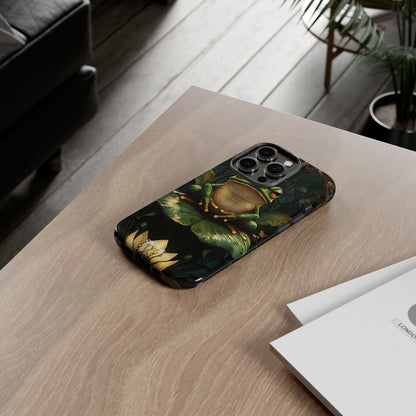 Crowned Frog Rests - iPhone Case